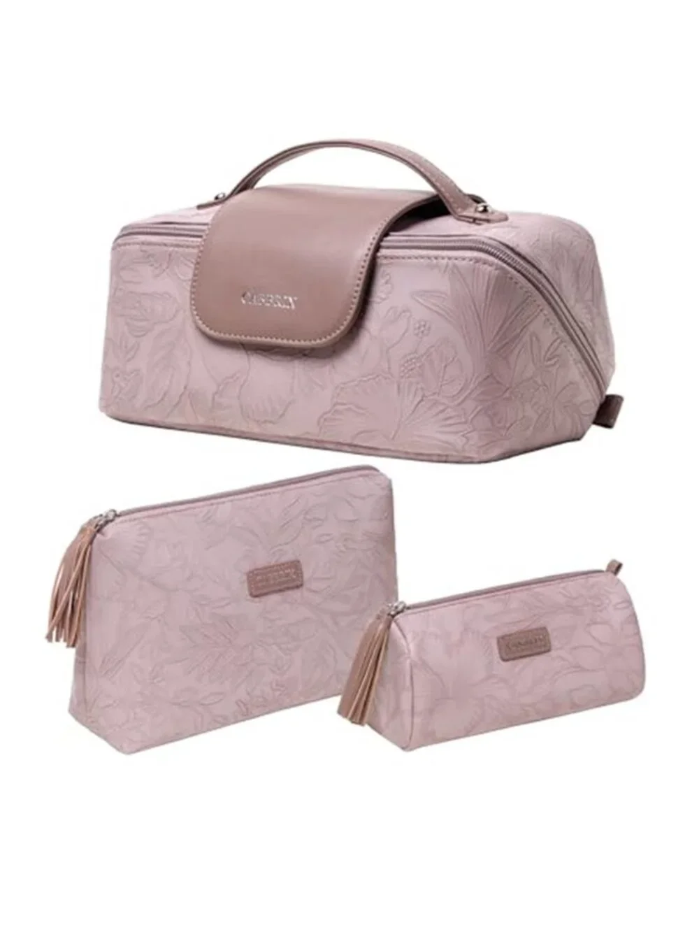 3 Pcs Set Cosmetic Bag Makeup Bag Extra Large Capacity